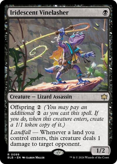 Iridescent Vinelasher (Bloomburrow) Near Mint Foil