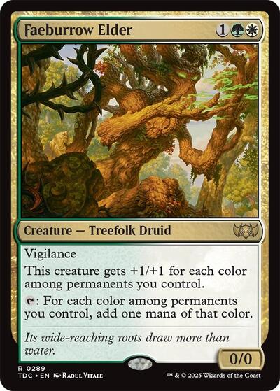 Faeburrow Elder (Commander: Tarkir: Dragonstorm) Near Mint