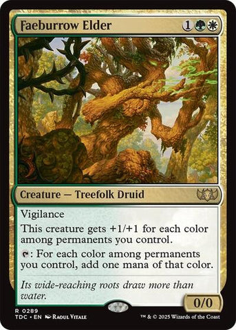 Faeburrow Elder (Commander: Tarkir: Dragonstorm) Near Mint