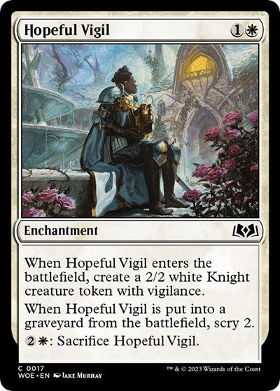 Hopeful Vigil (Wilds of Eldraine) Near Mint Foil
