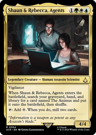 Shaun & Rebecca, Agents (Universes Beyond: Assassin's Creed) Near Mint Foil