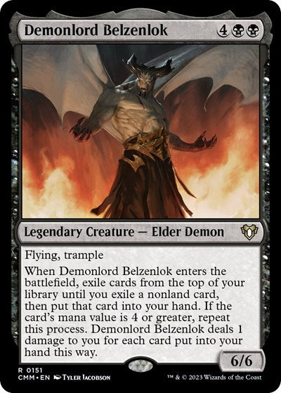 Demonlord Belzenlok (Commander Masters) Near Mint