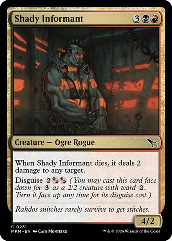 Shady Informant (Murders at Karlov Manor) Near Mint Foil