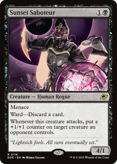 Sunset Saboteur (Edge of Eternities) Near Mint Foil
