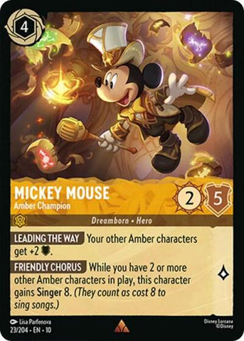 Mickey Mouse - Amber Champion (Whispers in the Well) Near Mint