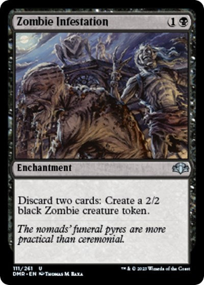 Zombie Infestation (Dominaria Remastered) Light Play Foil