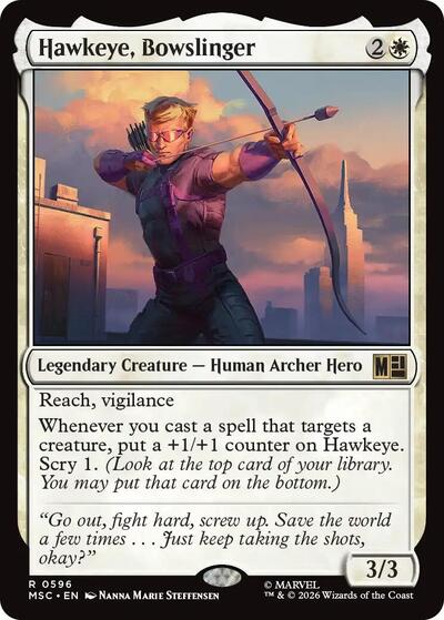 Hawkeye, Bowslinger (Commander: Marvel Super Heroes) Near Mint