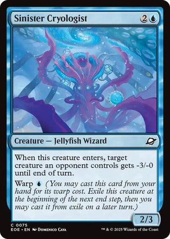Sinister Cryologist (Edge of Eternities) Near Mint Foil