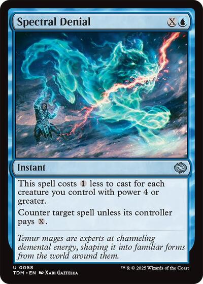 Spectral Denial (Tarkir: Dragonstorm) Light Play Foil