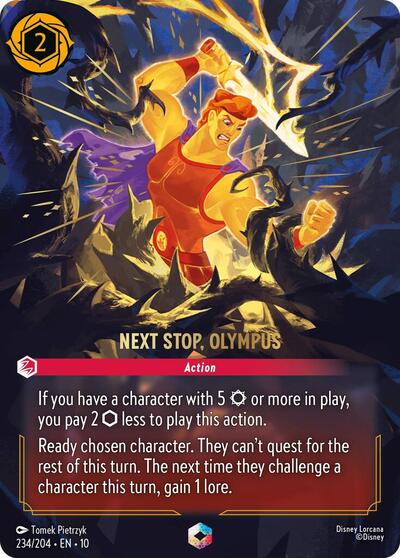 Next Stop, Olympus (Enchanted) (Whispers in the Well) Near Mint Holofoil