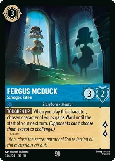 Fergus McDuck - Scrooge's Father (Whispers in the Well) Near Mint Cold Foil
