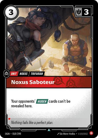 Noxus Saboteur (Origins) Near Mint