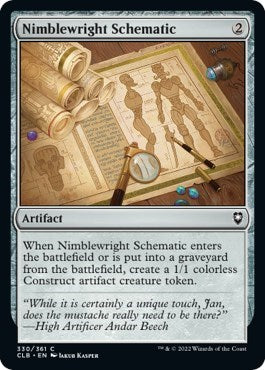 Nimblewright Schematic (Commander Legends: Battle for Baldur's Gate) Near Mint Foil