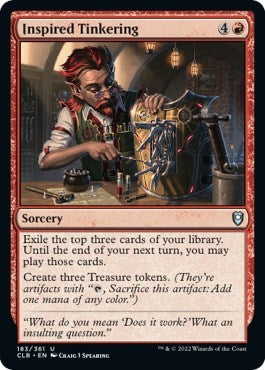 Inspired Tinkering (Commander Legends: Battle for Baldur's Gate) Near Mint Foil