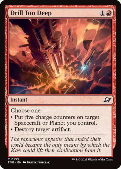 Drill Too Deep (Edge of Eternities) Near Mint Foil
