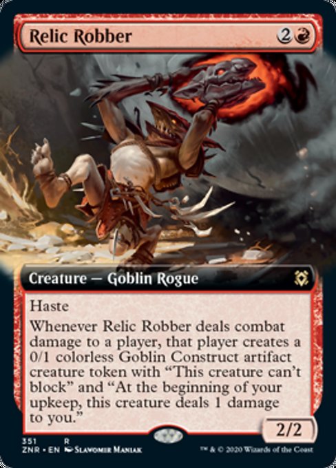 Relic Robber (Extended Art) (Zendikar Rising) Near Mint Foil