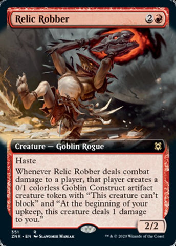 Relic Robber (Extended Art) (Zendikar Rising) Near Mint Foil