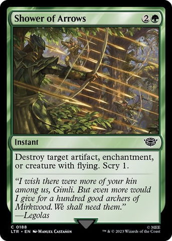 Shower of Arrows (Universes Beyond: The Lord of the Rings: Tales of Middle-earth) Near Mint Foil