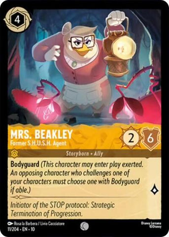 Mrs. Beakley - Former S.H.U.S.H. Agent (Whispers in the Well) Near Mint Cold Foil
