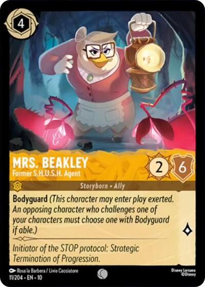 Mrs. Beakley - Former S.H.U.S.H. Agent (Whispers in the Well) Near Mint