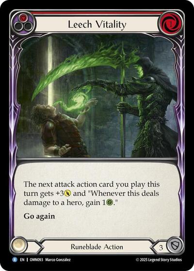 Leech Vitality (Red) (Omens of the Third Age) Near Mint Foil