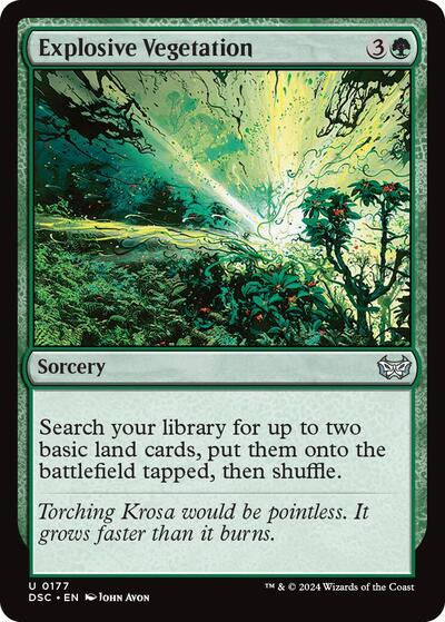 Explosive Vegetation (Commander: Duskmourn: House of Horror) Near Mint