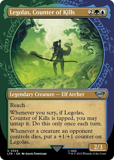 Legolas, Counter of Kills (Showcase) (Universes Beyond: The Lord of the Rings: Tales of Middle-earth) Near Mint Foil