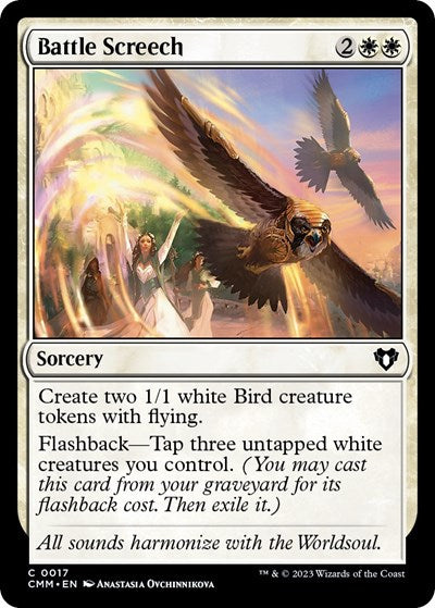 Battle Screech (Commander Masters) Near Mint Foil