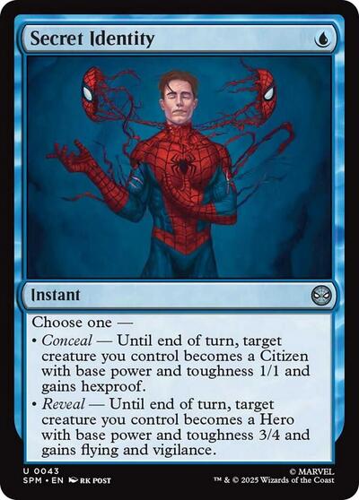 Secret Identity (Marvel's Spider-Man) Near Mint Foil