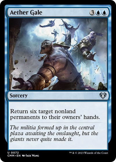 Aether Gale (Commander Masters) Light Play Foil