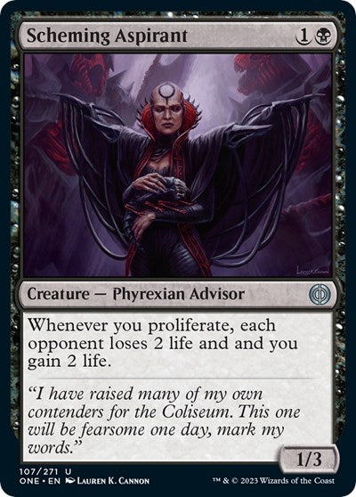 Scheming Aspirant (Phyrexia: All Will Be One) Light Play