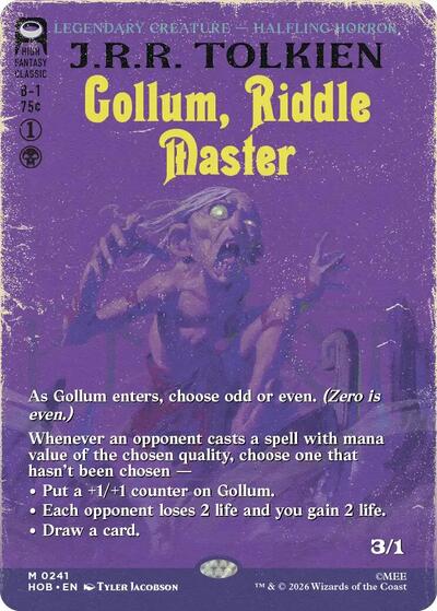 Gollum, Riddle Master (Borderless) (The Hobbit) Near Mint Foil