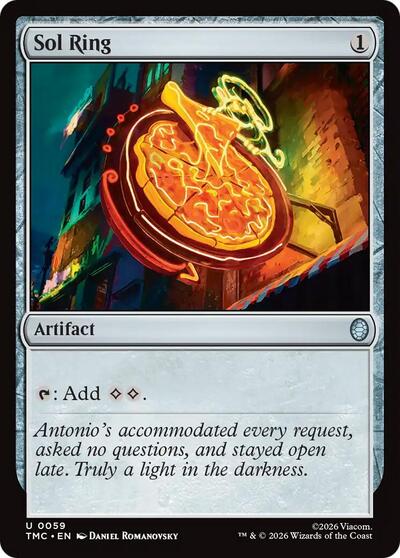 Sol Ring (Commander: Teenage Mutant Ninja Turtles) Near Mint Foil