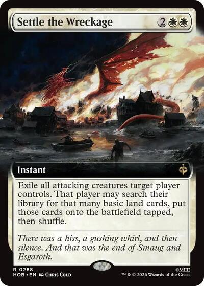 Settle the Wreckage (Extended Art) (The Hobbit) Near Mint
