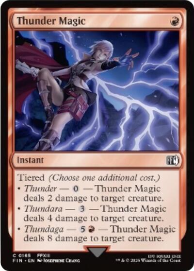 Thunder Magic (Universes Beyond: FINAL FANTASY) Near Mint Foil