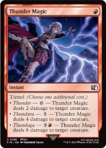 Thunder Magic (Universes Beyond: FINAL FANTASY) Near Mint Foil