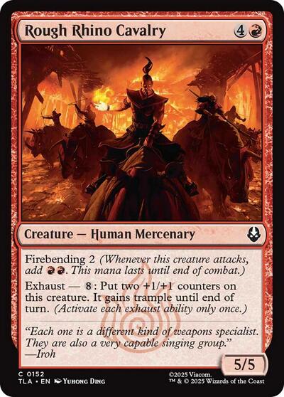 Rough Rhino Cavalry (Avatar: The Last Airbender) Near Mint Foil