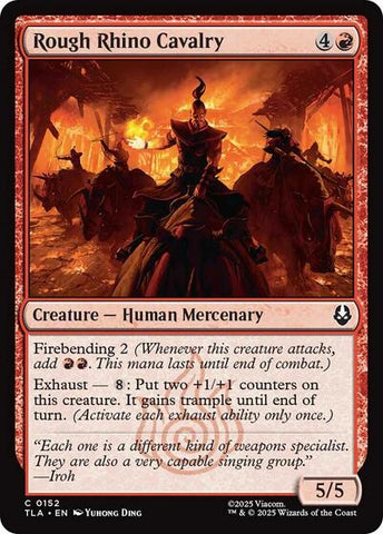 Rough Rhino Cavalry (Avatar: The Last Airbender) Near Mint Foil