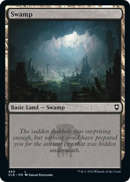 Swamp (460) (Commander Legends: Battle for Baldur's Gate) Near Mint Foil