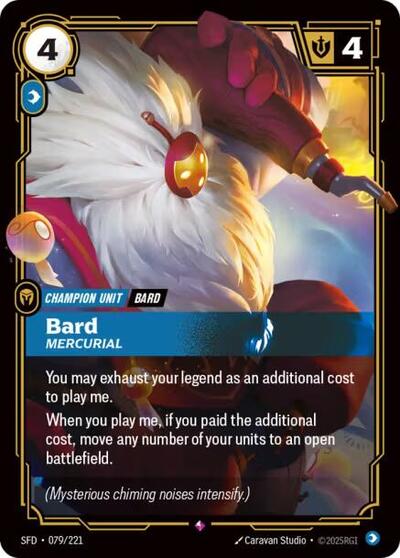 Bard Mercurial (Spiritforged) Near Mint Foil