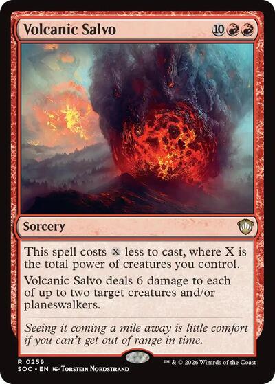 Volcanic Salvo (Commander: Secrets of Strixhaven) Near Mint