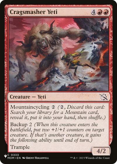 Cragsmasher Yeti (The List) Near Mint