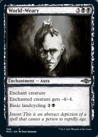 World-Weary (Showcase) (Modern Horizons 2) Near Mint Foil