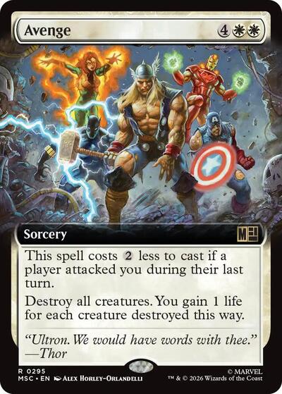 Avenge (Extended Art) (Commander: Marvel Super Heroes) Near Mint