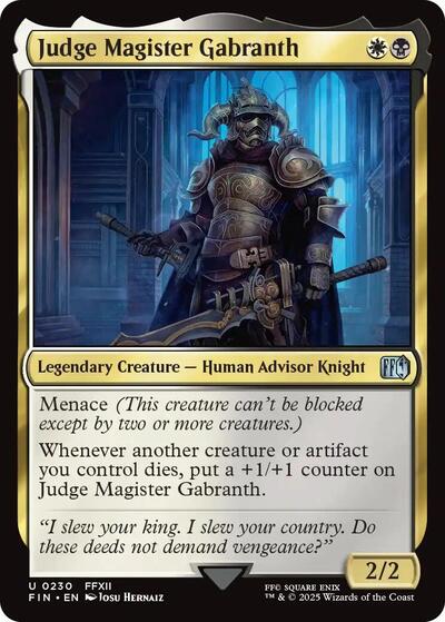 Judge Magister Gabranth (Universes Beyond: FINAL FANTASY) Near Mint Foil