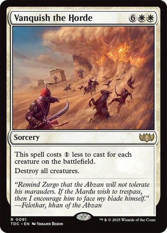 Vanquish the Horde (Commander: Tarkir: Dragonstorm) Near Mint