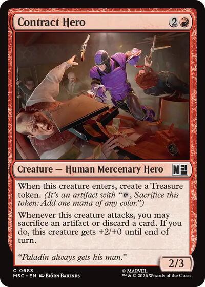 Contract Hero (Commander: Marvel Super Heroes) Near Mint Foil