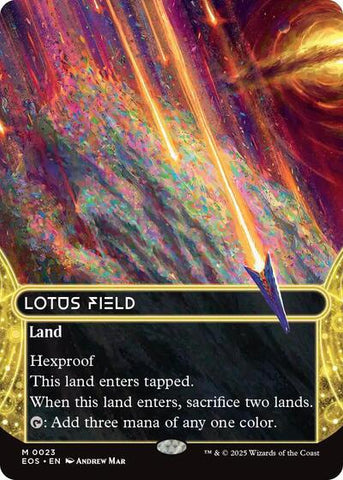 Lotus Field (0023) (Borderless) (Stellar Sights) Near Mint