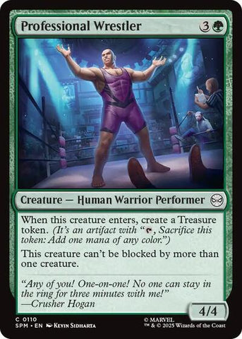 Professional Wrestler (Marvel's Spider-Man) Near Mint Foil