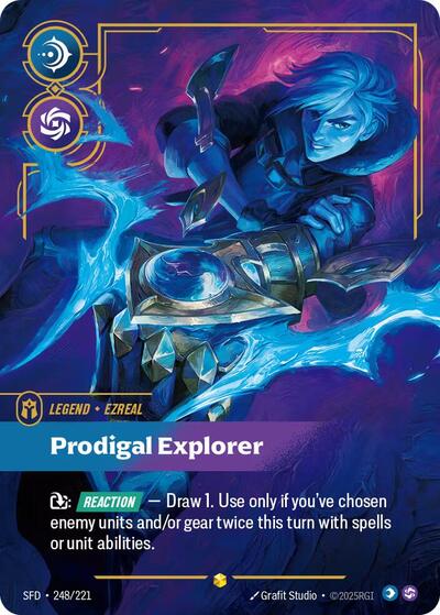 Ezreal Prodigal Explorer (Overnumbered) (Spiritforged) Near Mint Foil